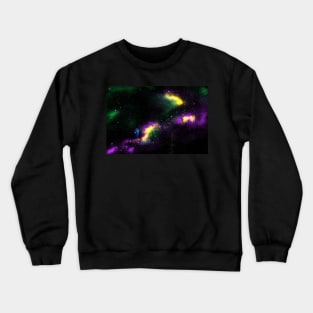 Purple & Green Nebula TARDIS Crewneck Sweatshirt